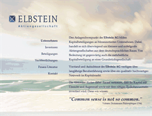 Tablet Screenshot of elbstein.com